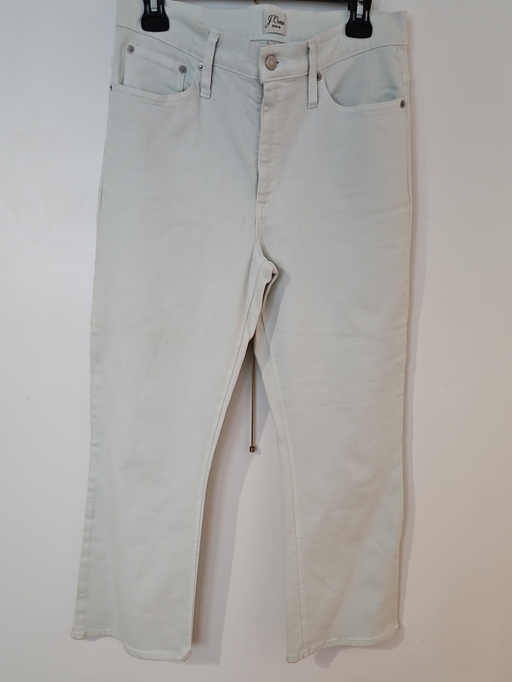 J. Crew Women’s  Bootcut Jeans- Mint Green Cropped